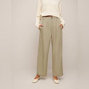 NWOT Reformation *Cropped* Mason Pants (Khaki) // Size 12